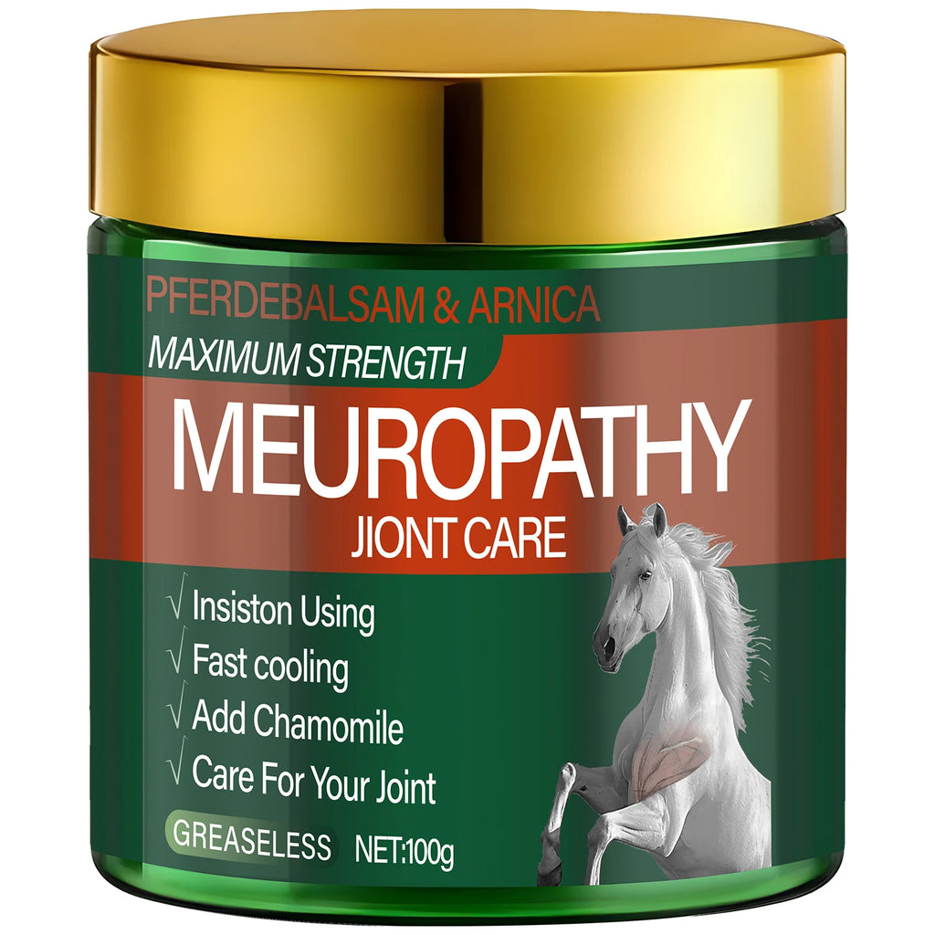 Pferdebalsam & Arnica Joint Care Cream – Max Strength Cooling Joint Pain Relief Cream Oasis Select Gold 100g