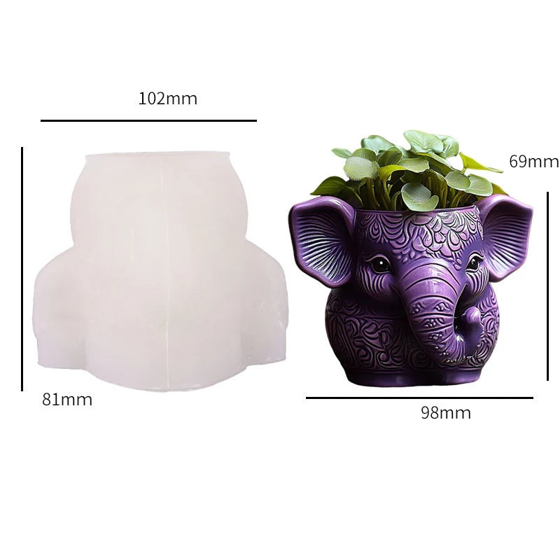 DIY Silicone Molds For Resin Casting: Aromatic Candle Cups, Vases, Storage Containers, Elephant Planters, And Plaster Cups Oasis Select White