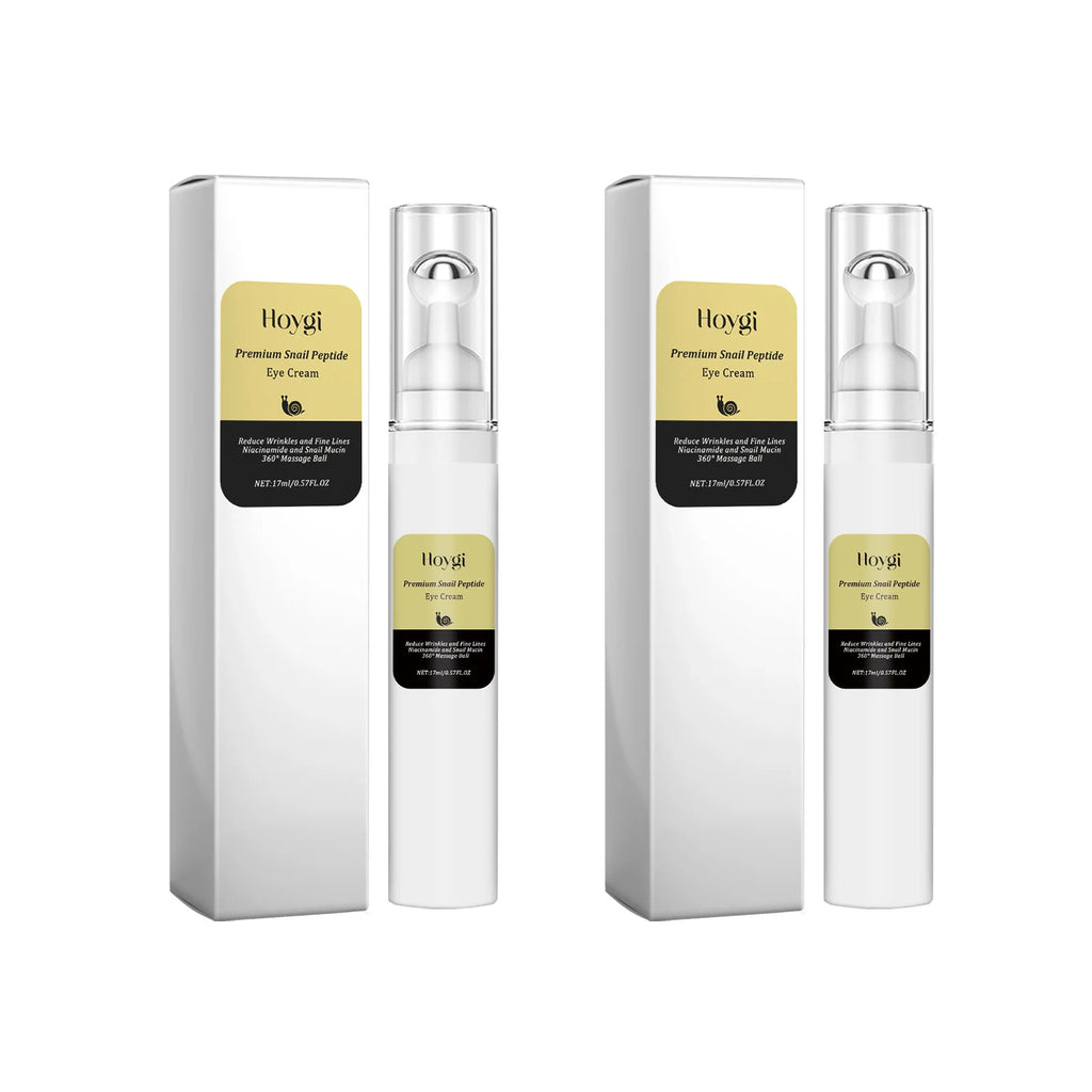 Snail Peptide Eye Cream Remove Eye Bag Anti-Puffiness Fade Dark Circle Firming Skin Roller Massage Nourishing Care Eye Cream Oasis Select 2 x 17ml Boxed