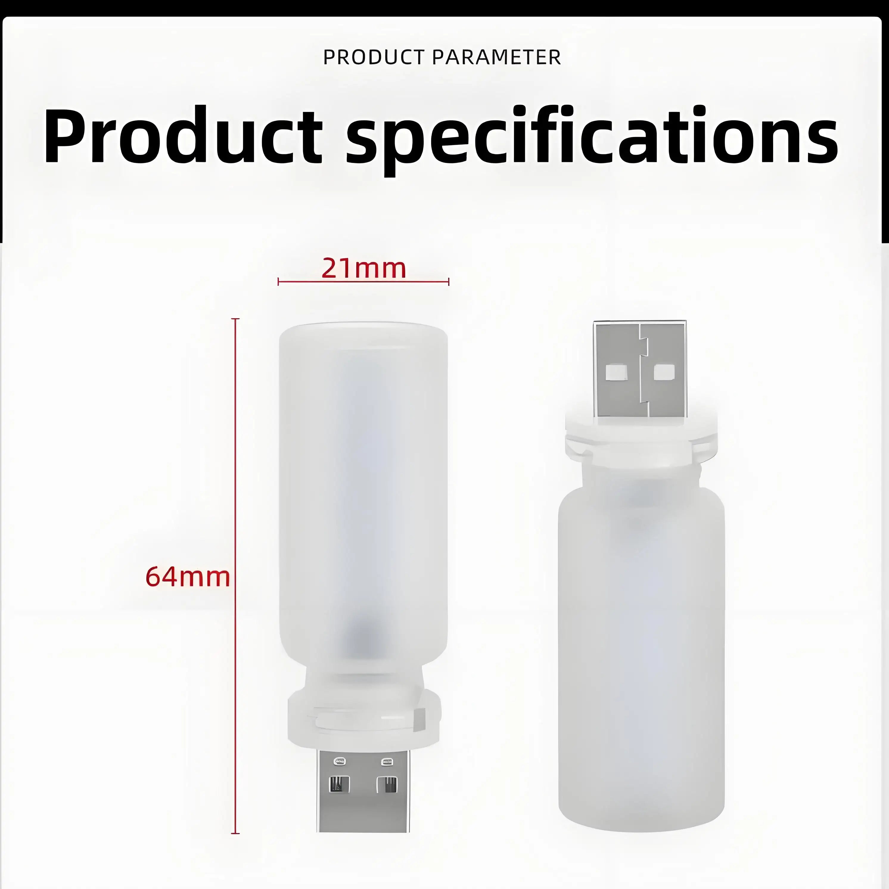 USB LED Filament Atmosphere Night Light | Touch Control Glass Lamp