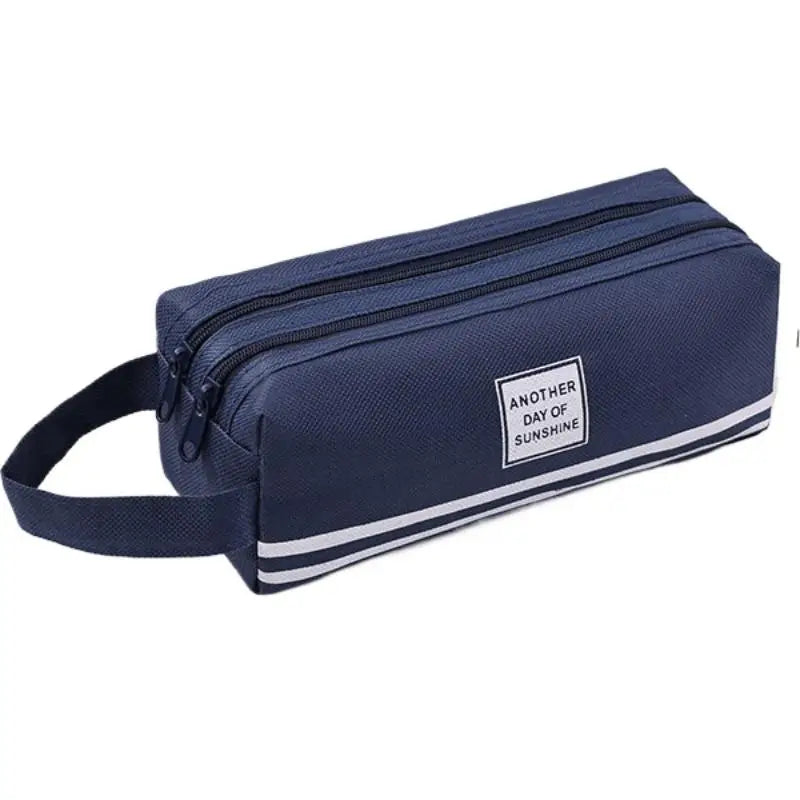 Large Capacity Double Layer Oxford Cloth Pencil Case Pencil Case Oasis Select B