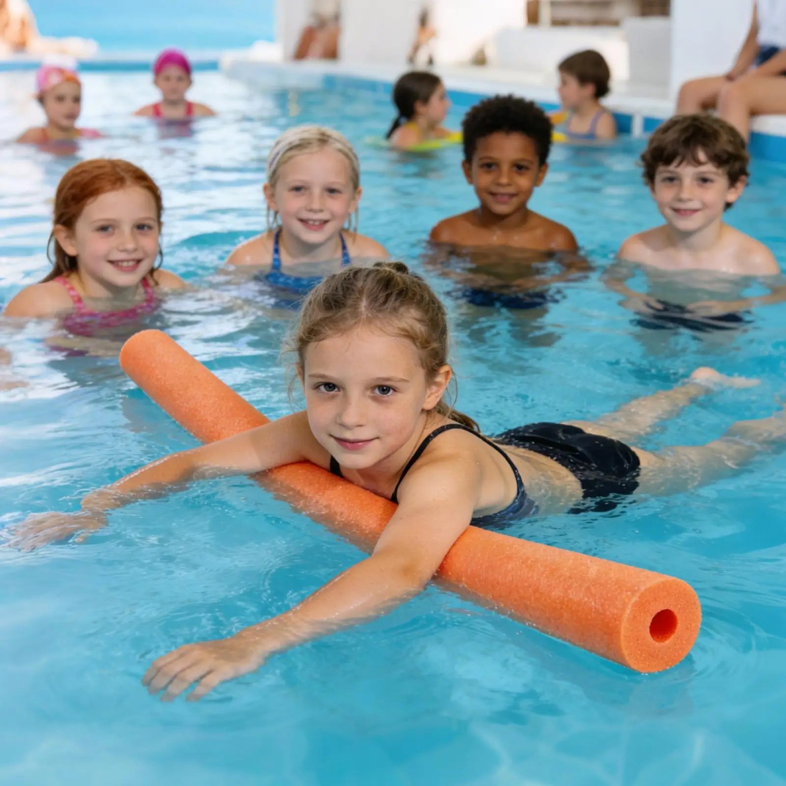 Pool Foam Sticks Long Hollow Soft Buoyancy Safe Easy Use Stick for Beach River Relaxation Water Soft Foam Sticks Multi-Purpose Oasis Select