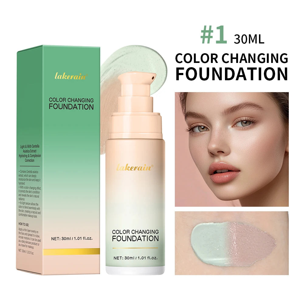 4-in-1 Color Changing Foundation SPF 30 – Hydrating & Waterproof