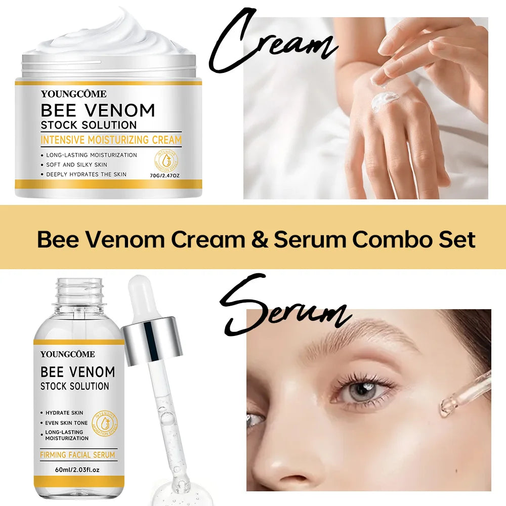 Bee Venom Wrinkles Remover Face Cream Venom Serum Tighten Firming Lifting Anti Aging Moisturizing Whitening Repair Skin Care new Oasis Select