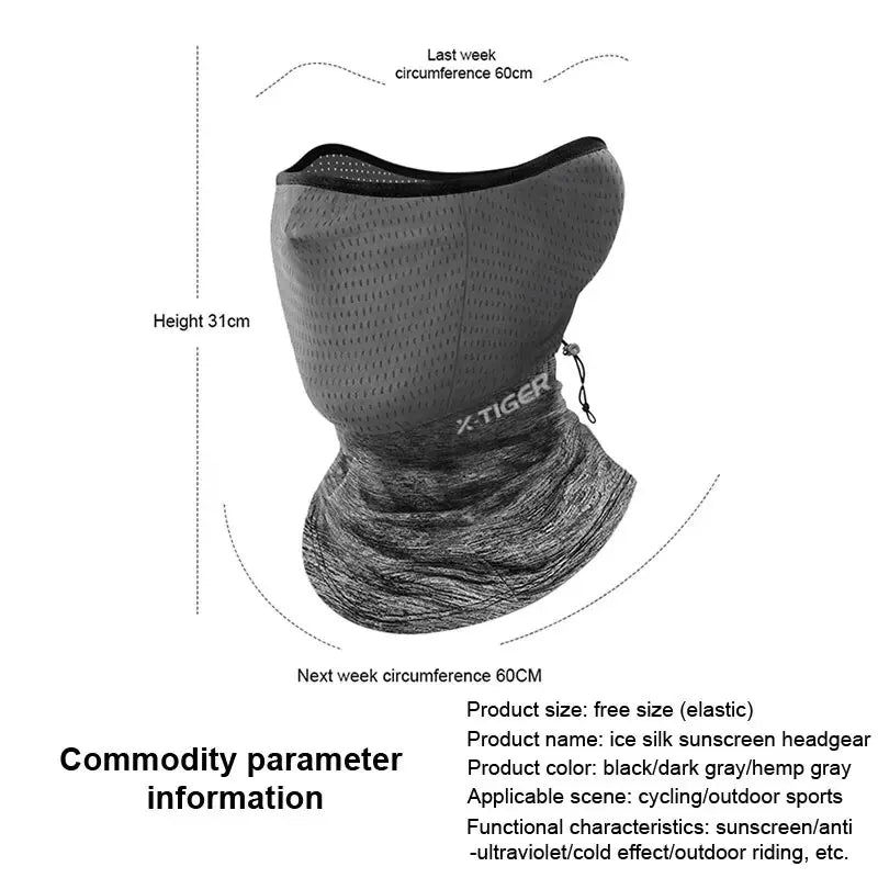 X-TIGER Cycling Cap Summer Cool Sports Scraf Sun UV Protection Balaclava Bike Full Face Cover Motorcycle Headwear Oasis Select