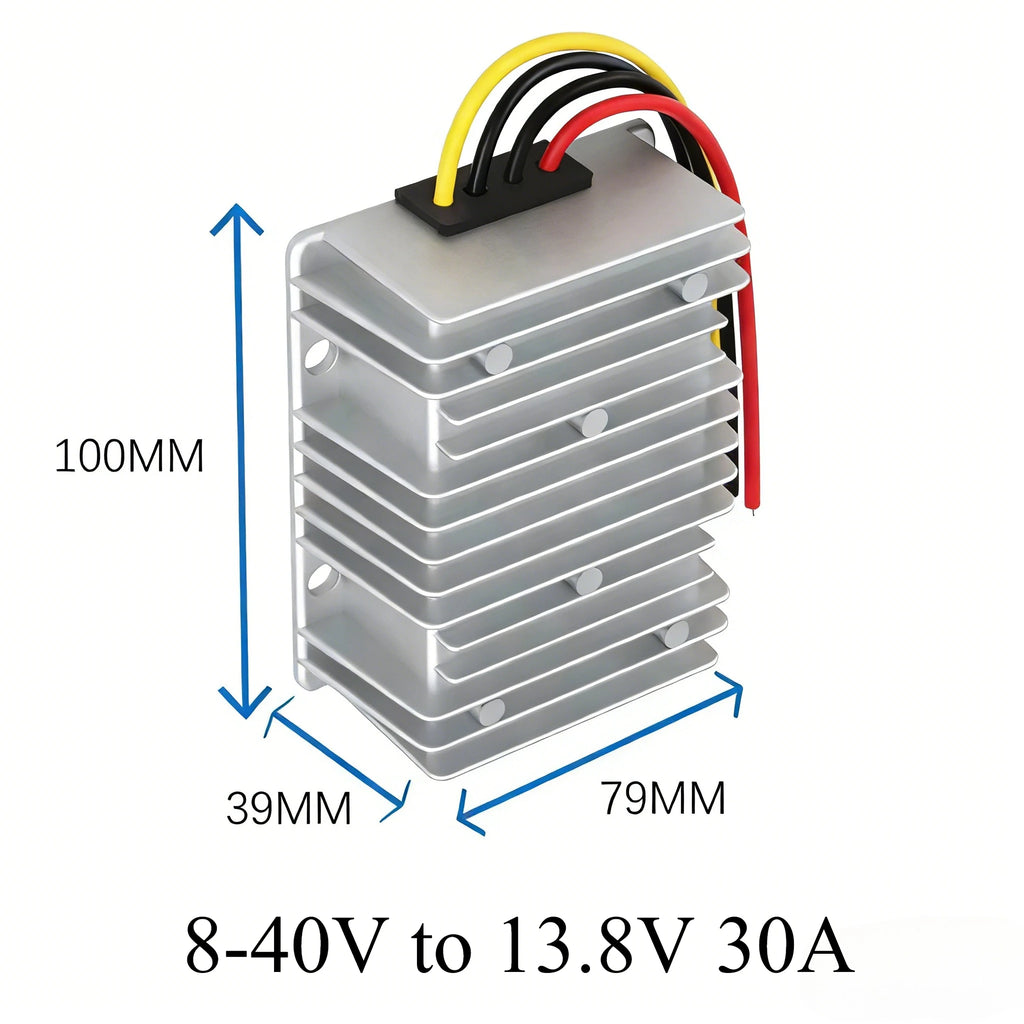 8-40V 12V 24V 36V to 13.8V 12V 30A-1A Voltage Stabilizer Regulator Automatic Buck Step-down Power Module DC Boost Converter Oasis Select 8-40V to 13.8V 30A
