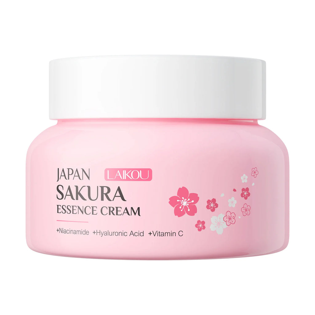 LAIKOU Sakura Essence Face Cream 60g - Moisturizing Repair Hydrating Cream, Gentle Nourishing Non-Greasy Lotion for Dry Skin Oasis Select 60g