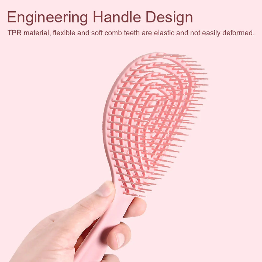Anti-Static Hollow Rib Detangling Comb – Dry & Wet Hair Hair Detangling Comb Oasis Select