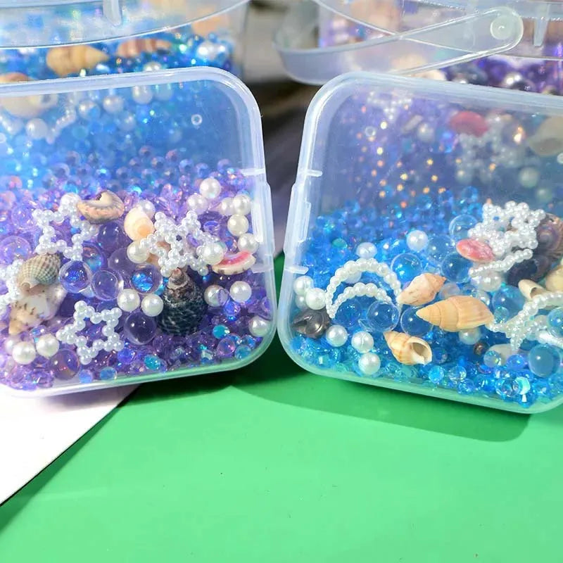 Ocean Style Nail Glitter Decorations – Star Moon Conch Resin