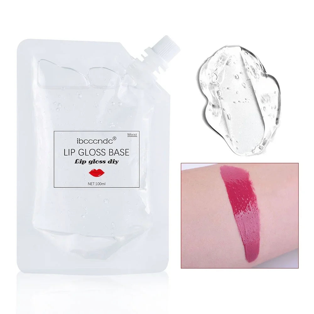 Non-stick Clear Lip Gloss Base Lipstick Lip Gloss Base Gel Moisturizing Matte Lip Glaze Material Odorless for DIY Oasis Select Clear