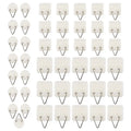 LIKE WISH 45Pcs Adhesive Picture Frame Foam Board Picture Hanger For Wall Art Photo Frame Bathroom Closet Kitchen Home Door Oasis Select White