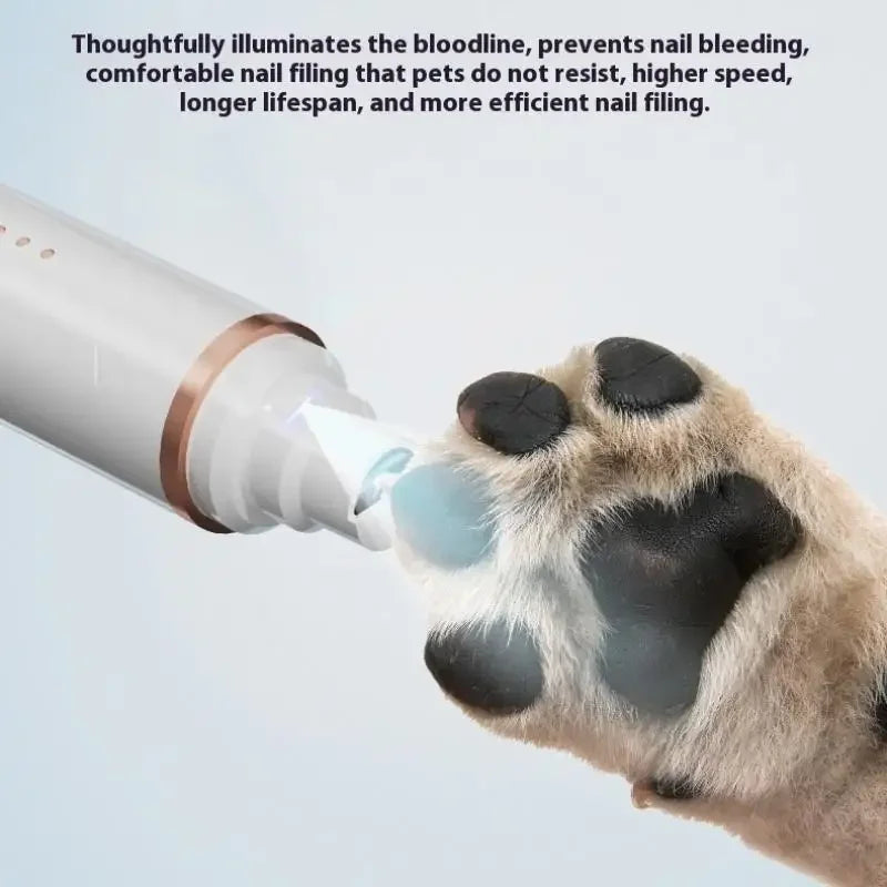2in1 Portable Dog Paw Trimmer And Nail Grinder Rechargeable Cordless Low Noise Professional Pet Hair Grooming Tool Oasis Select