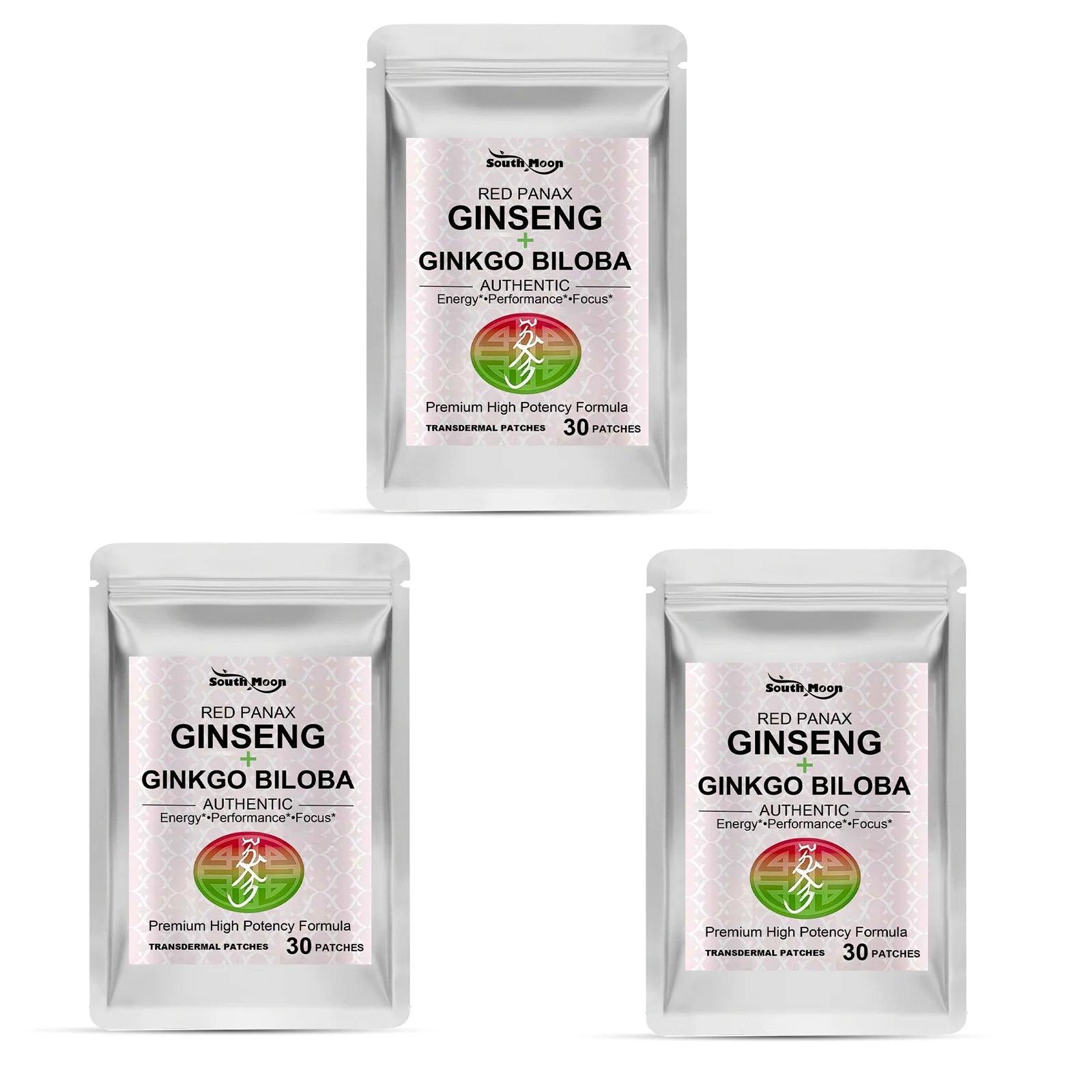 120PCS Energy Support Body Patches Natural Red Ginseng Ginkgo Biloba Collagen Circulation Boost Energy Boost SkinCare Patches Oasis Select 90PATCHES