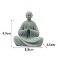 Wishing Monk Buddhist Micro Landscape Stone Fish Tank Moss Landscaping Zen Oriental Aesthetics Garden Ornaments Oasis Select A2