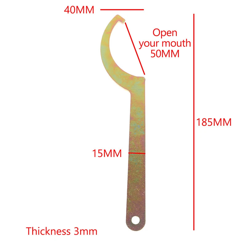 1 Piece Motorcycle Accessories Spring Adjuster Wrench Tools Shock Absorber Suspension Hand Tool Hook Oasis Select Onesize