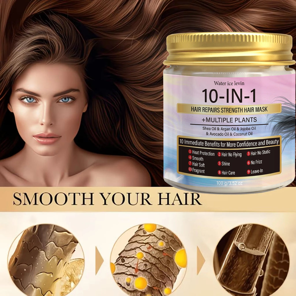Multi-Oil Hair Mask with Keratin & Biotin – 10-in-1 Repair Deep Conditioning Hair Mask Oasis Select