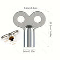 2-Pack Zinc Alloy Radiator Bleed Key – 5×5mm EU Square Valve