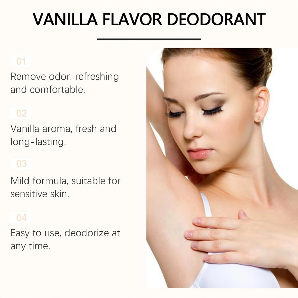 Vanilla Deodorant Antiperspirant Prevent Bad Smell Sweating Odor Remover Refreshing Lasting Fragrance Deodorant Stick Body Care Oasis Select