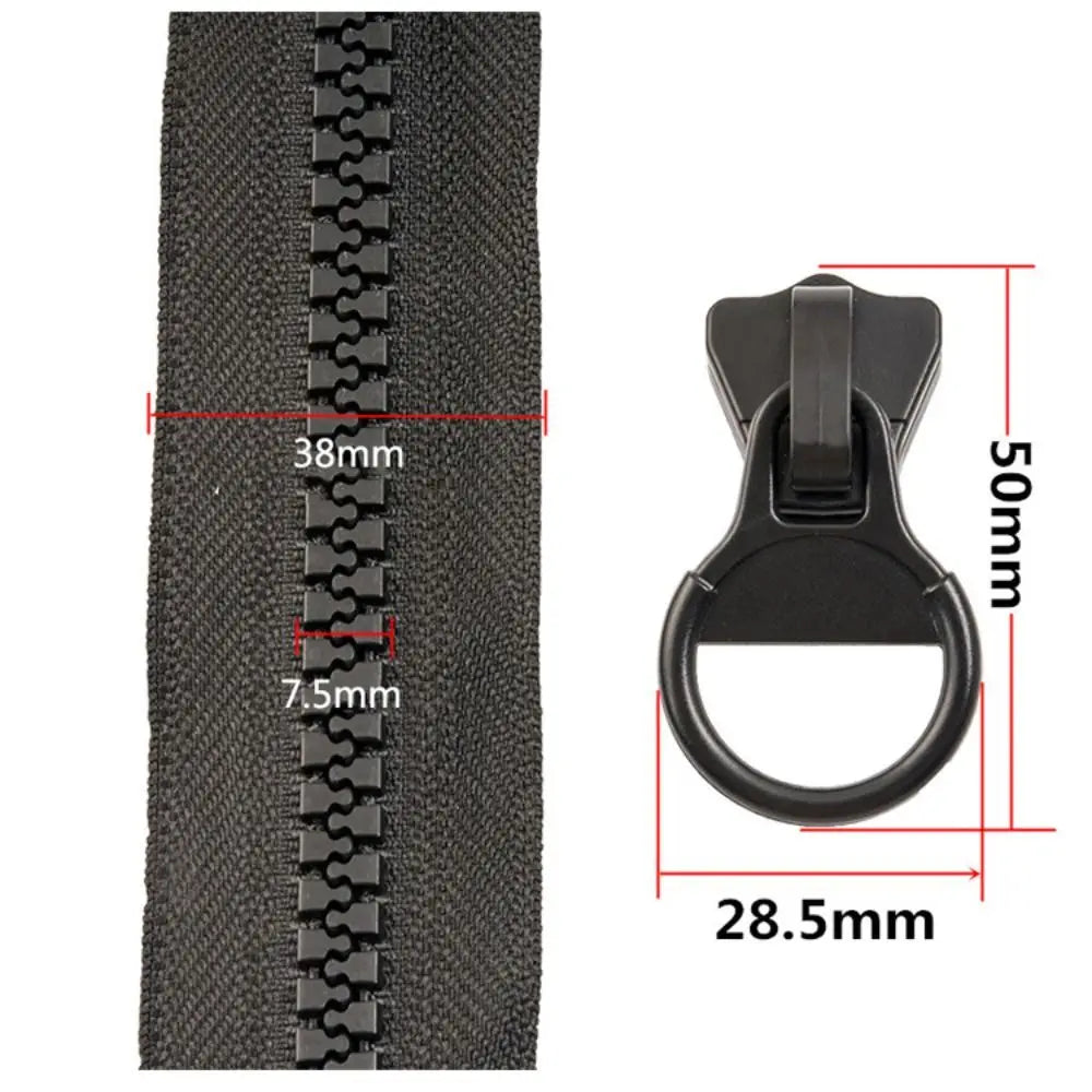 Closed End Resin Zipper with Pull Ring | 7 Sizes – Nickel-Free Resin Sewing Zipper Oasis Select