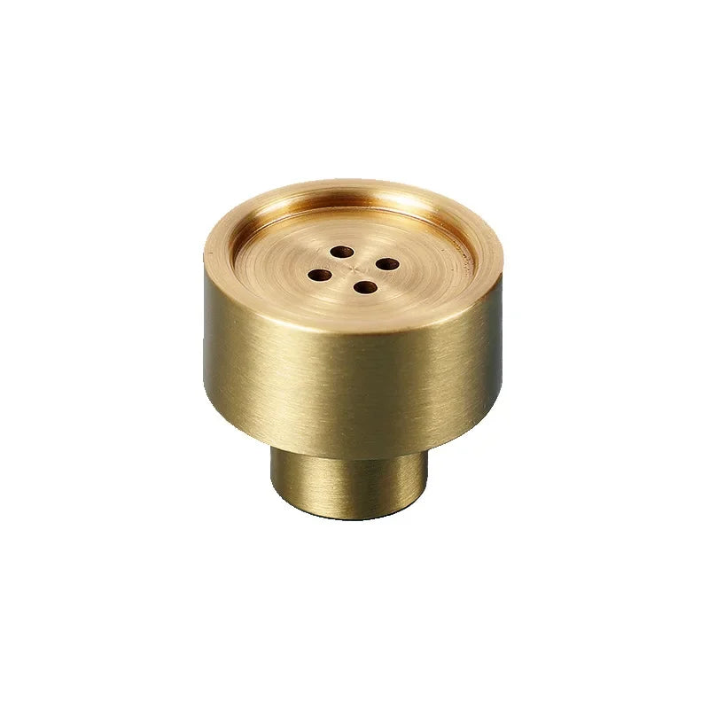 European style/Gold Solid Brass Cabinet Drawer Pulls Creative Button Handles Drawer Knobs Furniture Handles Hardware Oasis Select 26X23mm