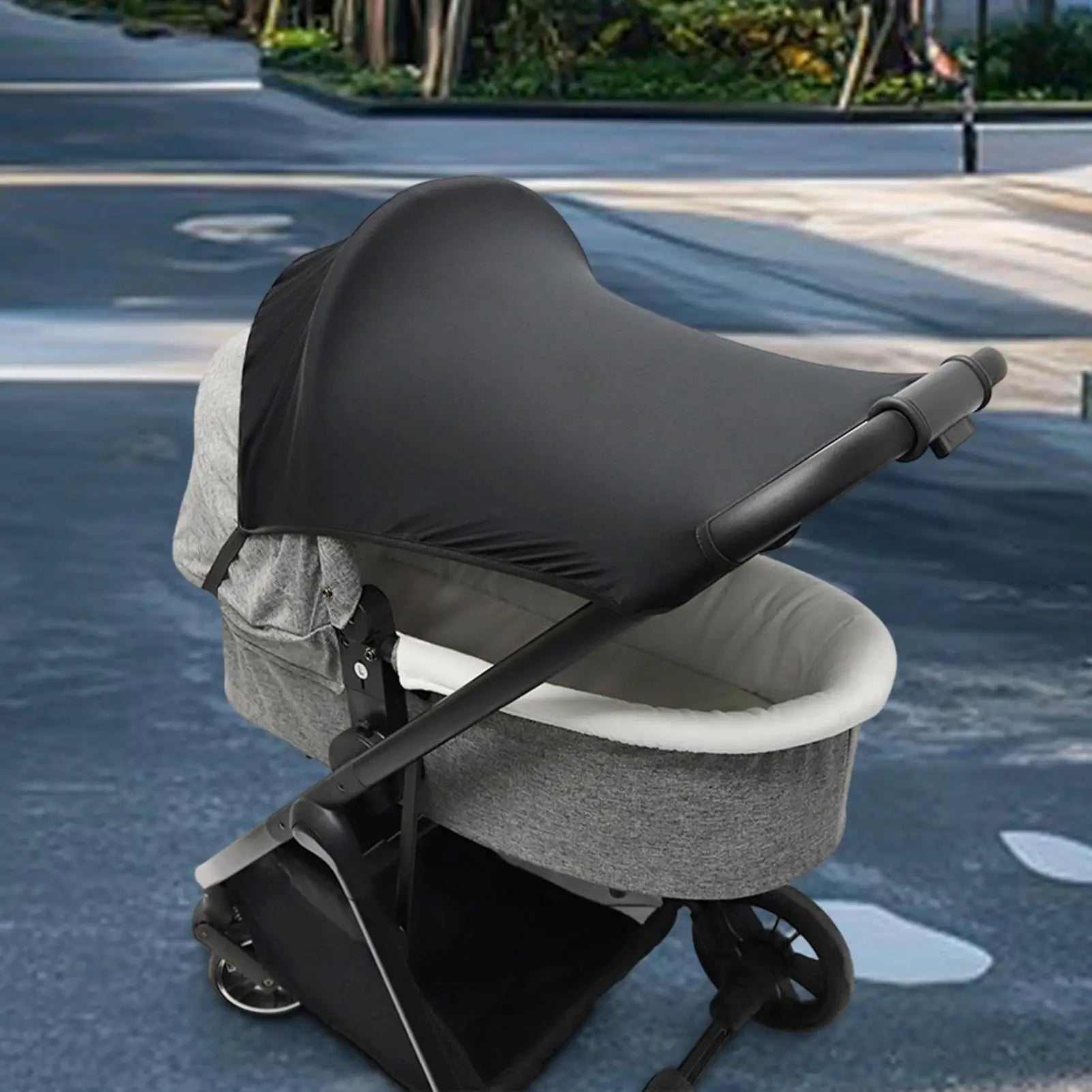 Stroller Shade Extender Stroller Canopy Foldable Adjustable UV Protection Net Sunshade for Hot Weather Protection Travel Beach Oasis Select
