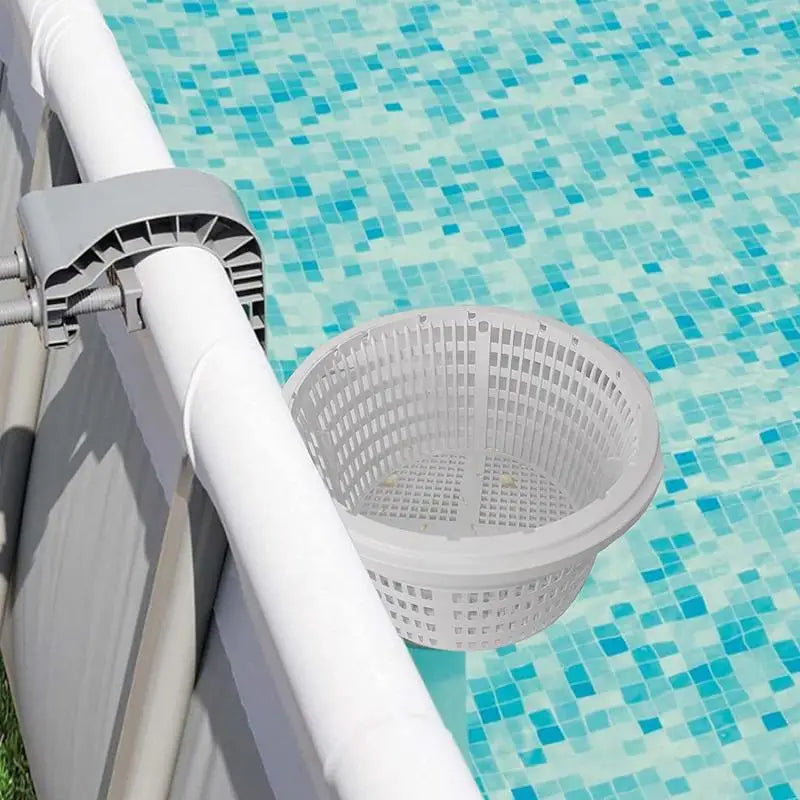 Skimmer Basket For Pool Replacing Strainer Basket Compact Pool Supplies Skimmers With Handle For Removing Leaves Grass Hair Scum Oasis Select