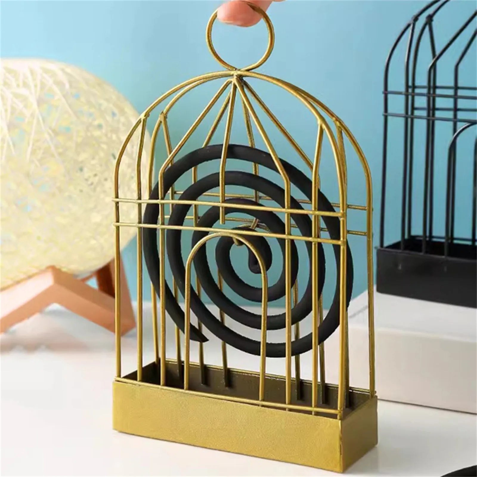 Summer Outdoor Camping Mosquito Coil Holder Tray Portable Hotel Insect Repellent Rack Hanging Bracket Tray Home Camping Supply Oasis Select