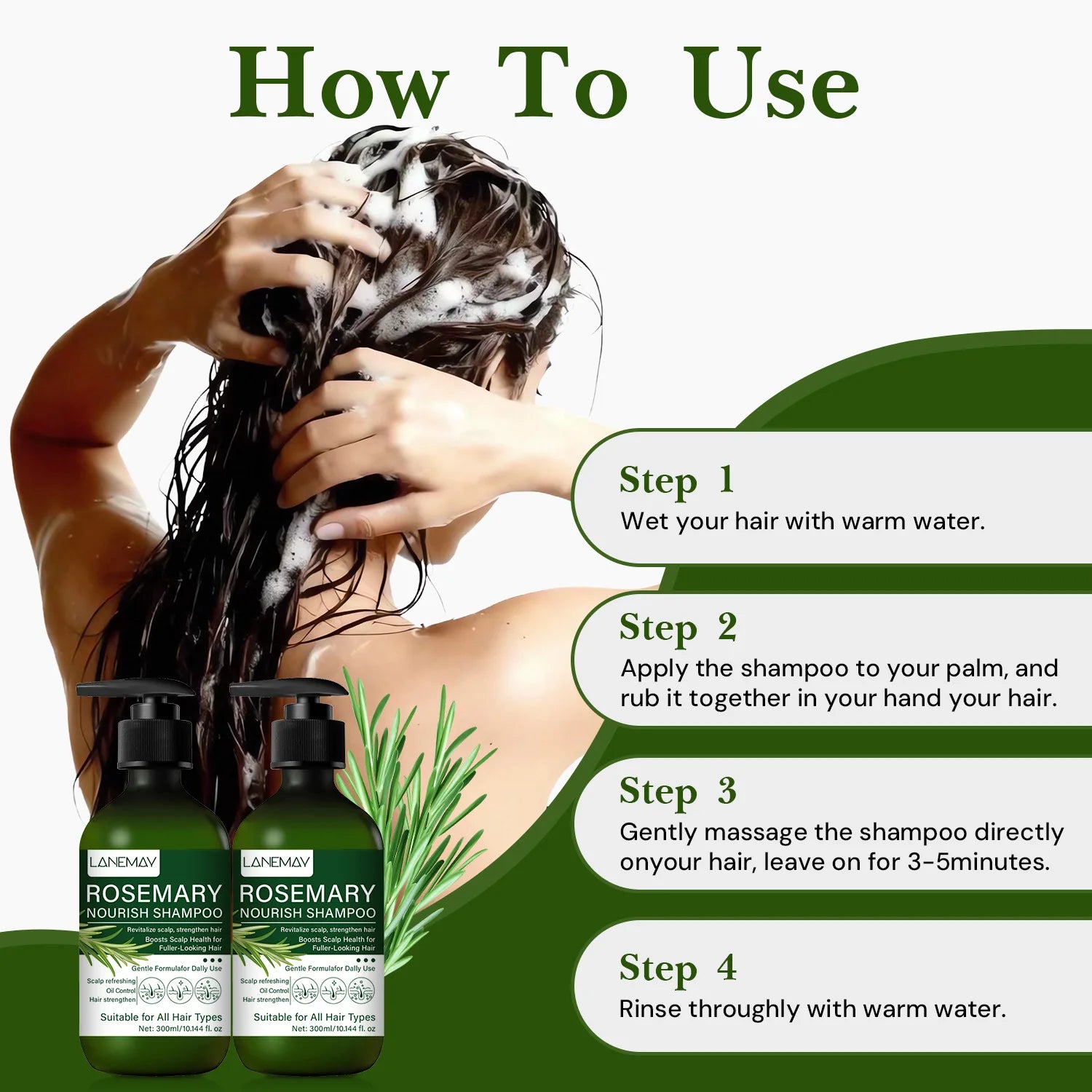 Rosemary Nourish Shampoo – Volume, Oil Control & Repair Nourishing Shampoo Oasis Select