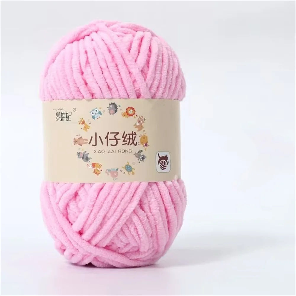 50g Milk Cotton Chunky Yarn – Soft Velvet Knitting & Crochet