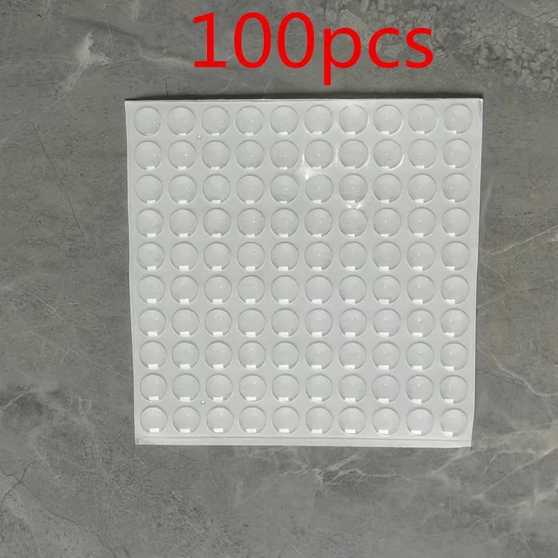 50/100Pcs Soft Silicone Rubber Anti Slip Bumpers Feet Pads Damper Buffer Cabinet Bumpers Silicone Furniture Pads Drawer Door Pad Oasis Select 100pcs