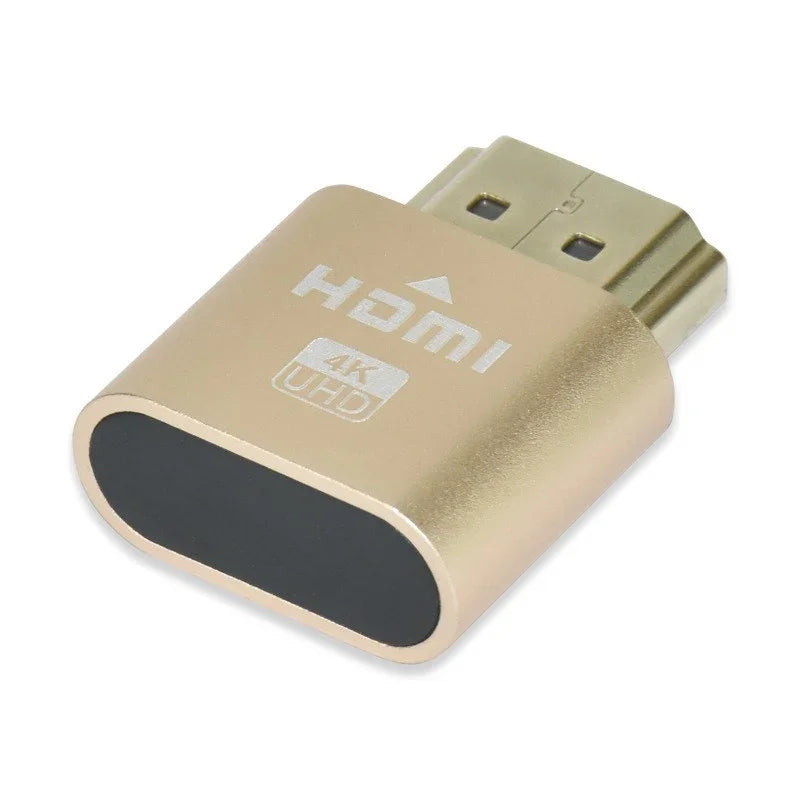 4K HDMI-Compatible Dummy Plug DP VGA DVI Mini DP Display Emulator Virtual Monitor Headless Display Adapter Emulator Easy-To-Use Oasis Select Gold