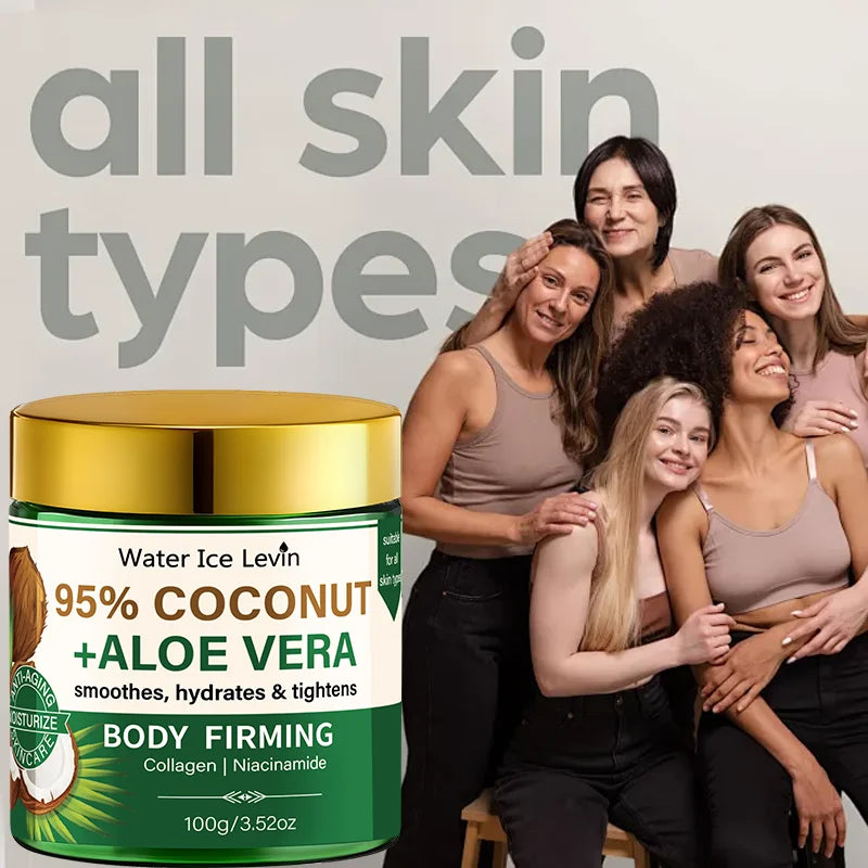 Coconut Aloe Vera Body Moisturizer – Collagen & Niacinamide Body Moisturizer Cream Oasis Select