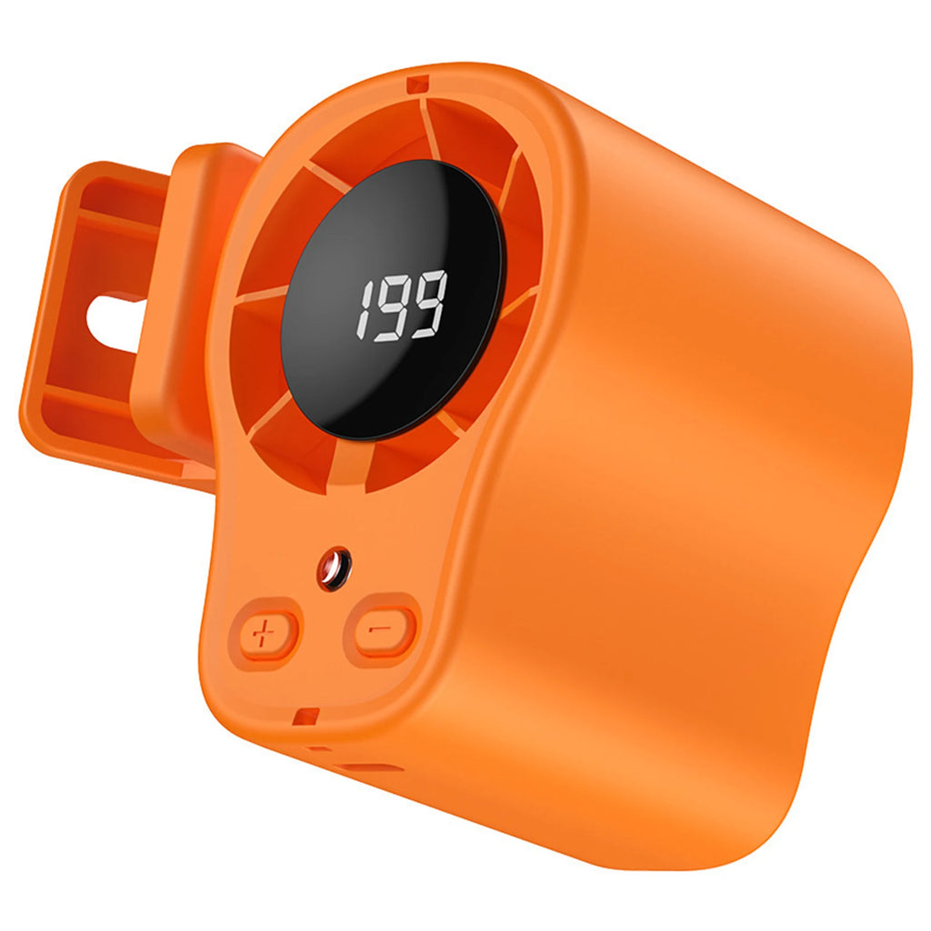 Hands-Free Clip on Fan 199 Speeds 360° Rotation Mini Small Personal Desk Fan Semi-Cooling Technology for Cars Work Camping Oasis Select Orange China Mainland