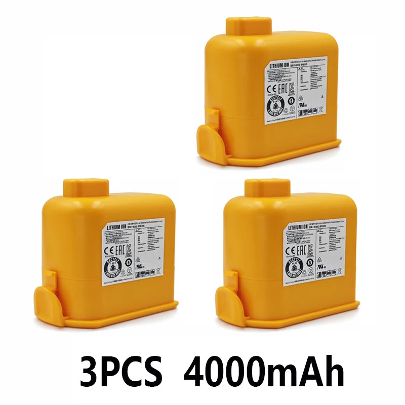 for LG CordZero A9 Battery 4000mAh 6000mAh Replacement Compatible with A9S/P9 Vacuum EAC63382204/EAC63382201. Oasis Select LG A9-4000mAh 3PCS