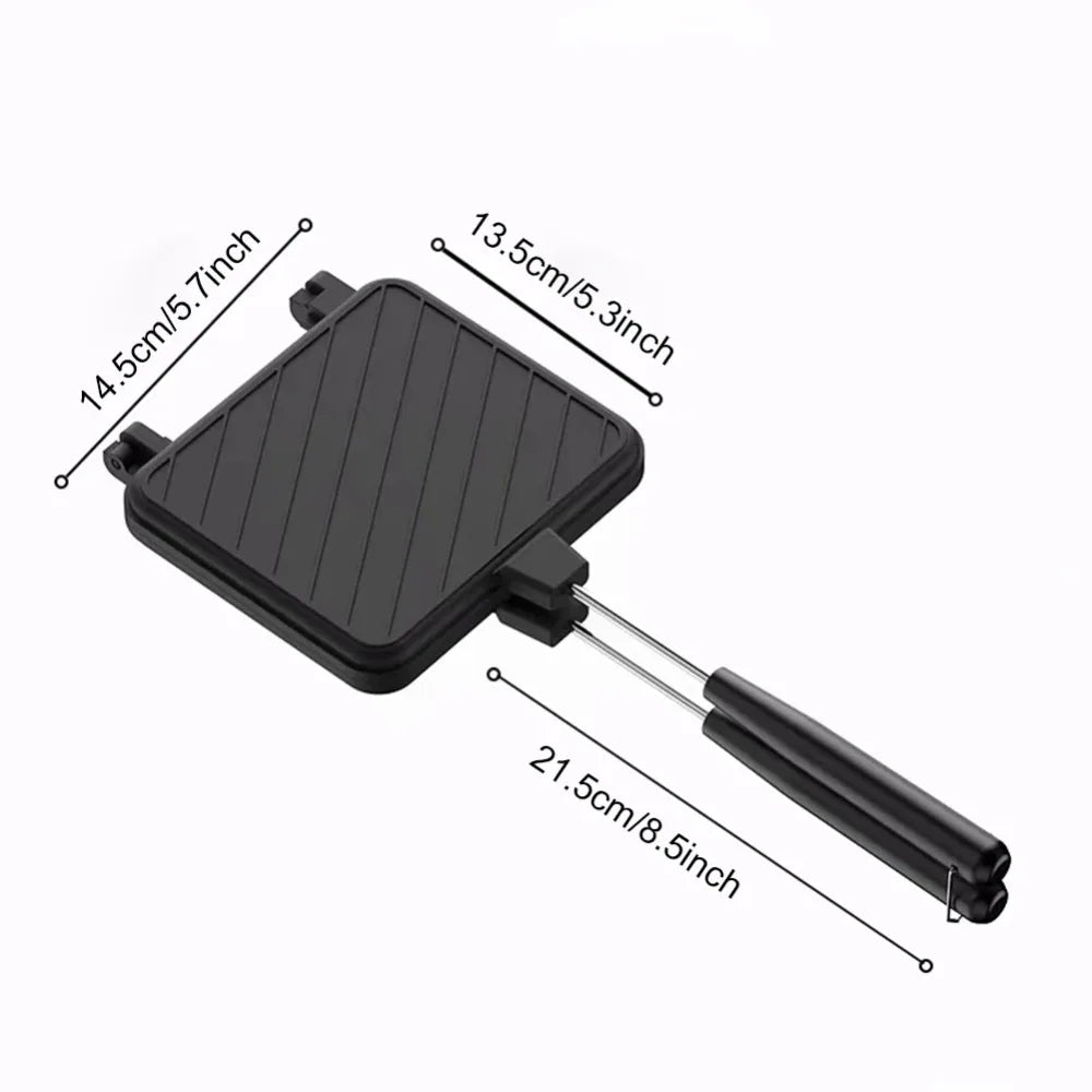 High Temperature Resistant Double Sided Sandwich Baking Pan Multifunctional for Breakfast Pancakes and Omelets Camping BBQ Tools Oasis Select