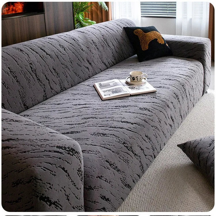 New All-inclusive Anti-cat Scratch Elastic Sofa Cover, One-piece Anti-slip Sofa Protective Cover Cover Sofa Oasis Select 2 people 145-185cm Gray