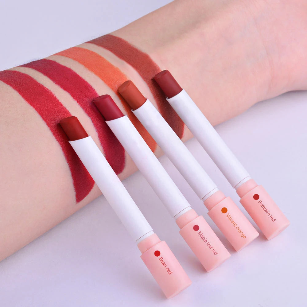 Matte Lipstick Lip Tint Set 4 Colors Waterproof Long Lasting Non-transfer Smooth Highly Pigmented Velvet Lip Sticks Makeup Oasis Select