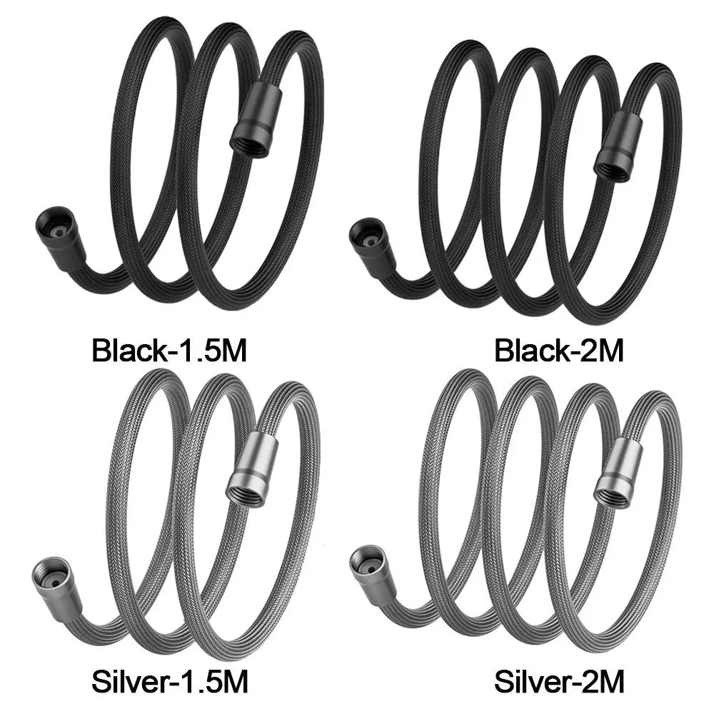 1.5/2 Meter Anti Winding Handheld Shower Hose Universal Interface GI/2 Shower Tube Flexible High Pressure Bath Shower Nylon Pipe Oasis Select