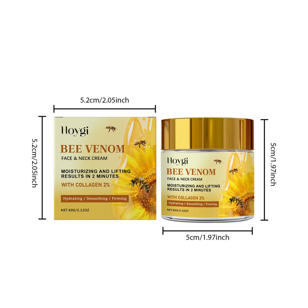 Hoygi Bee Venom Firming Cream – Anti-Aging Face & Neck Anti-Aging Face Cream Oasis Select 60g Boxed