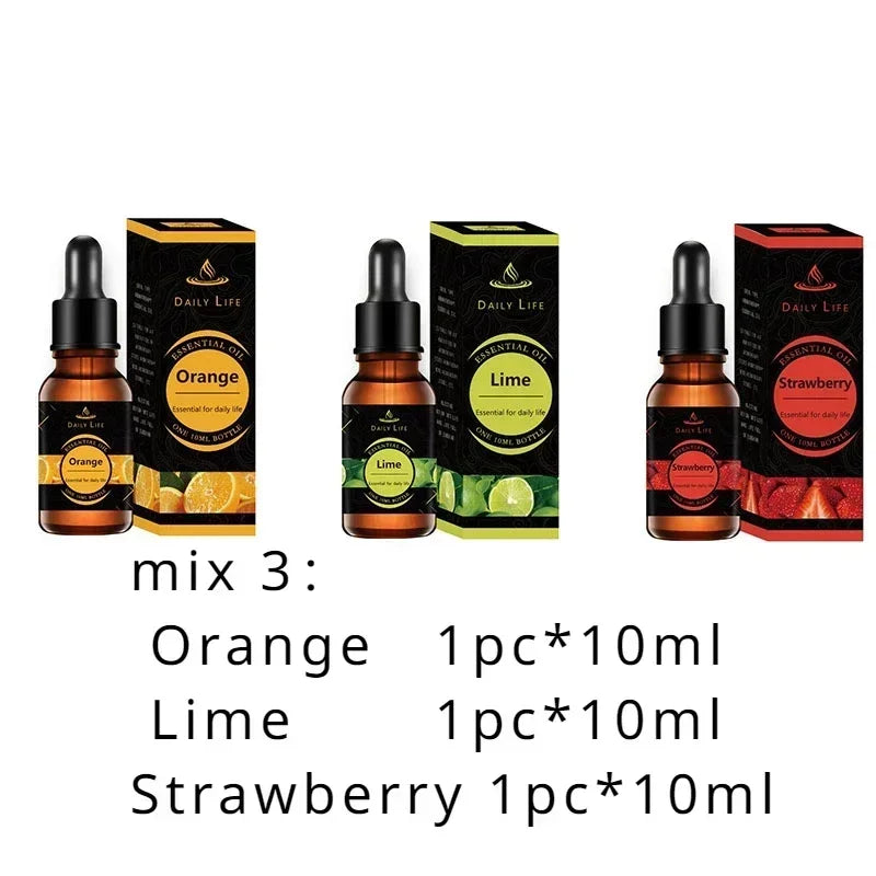 Water Soluble Aromatherapy Essential Oil Lavender Rose 10ML*3pcs for Humidifier Gypsum Expansion Stone Special Essential Oil Oasis Select mix 3 10ml