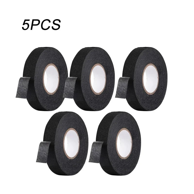 9/15/19/25MM Electrical Insulating Tape Heat Resistant Harness Tape Car Cable Harness Wiring Loom Protection Waterproof Tape Oasis Select 5PCS 15mm 10M