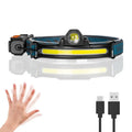 ESMARTER COB LED Headlamp USB Rechargeable 6 Modes Zoomable