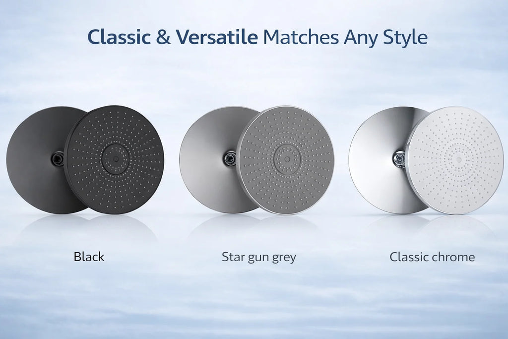 12 Inch Rainfall Shower Head, Large Round High Pressure Top Sprayer, Air Pressurized Water Saving Showerhead for Bathroom SPA Oasis Select