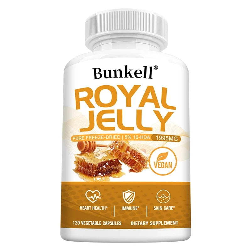 Royal Jelly 1995mg – Immune, Joint & Heart Support Capsules Royal Jelly Supplement Oasis Select 120 count-1 bottle