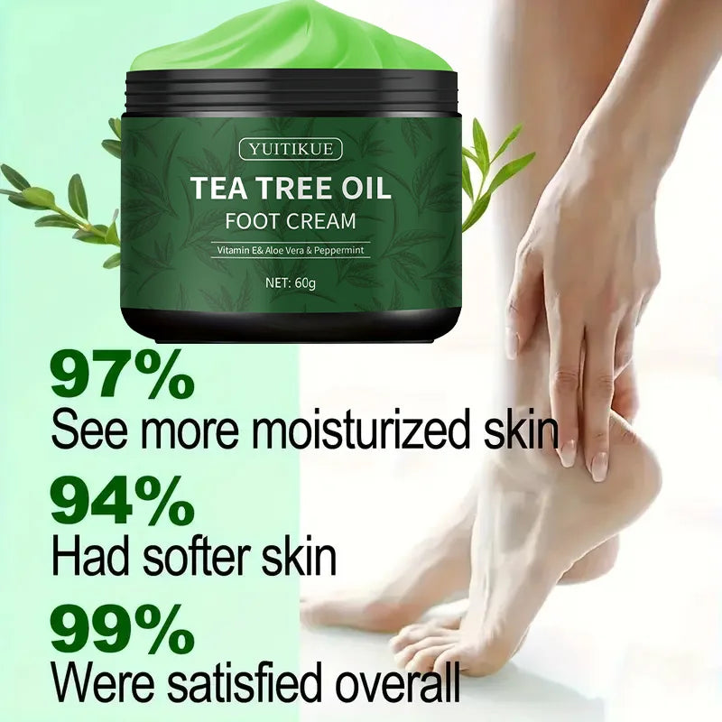 YUITIKUE Tea Tree Foot Cream 60g | Moisturizes & Soothes Feet
