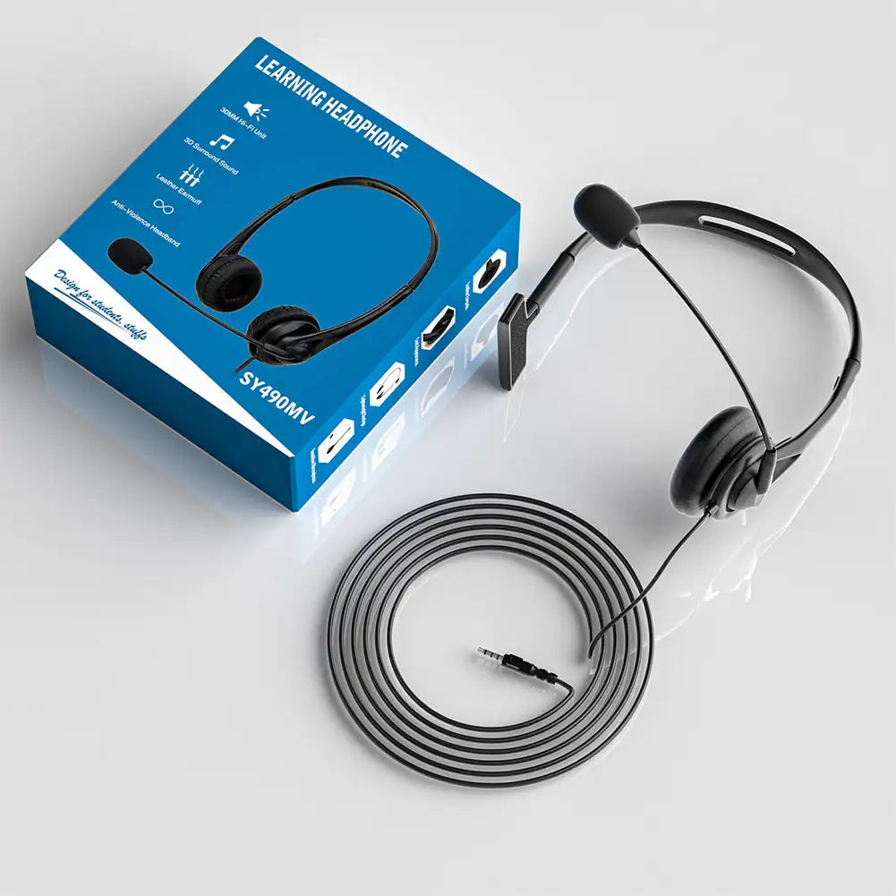 Fanmuran Wired Call Center Headset 3.5mm USB with Mic