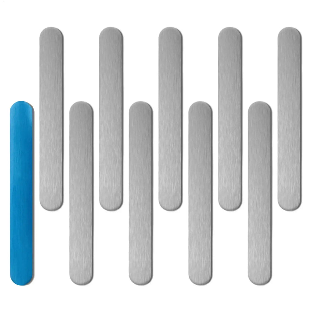 Adhesive Metal Plate For Magnets Reusable 10Pcs Magnetic Adsorption Steel Plate Self-Adhesive Patch Strips For Science Craft Oasis Select