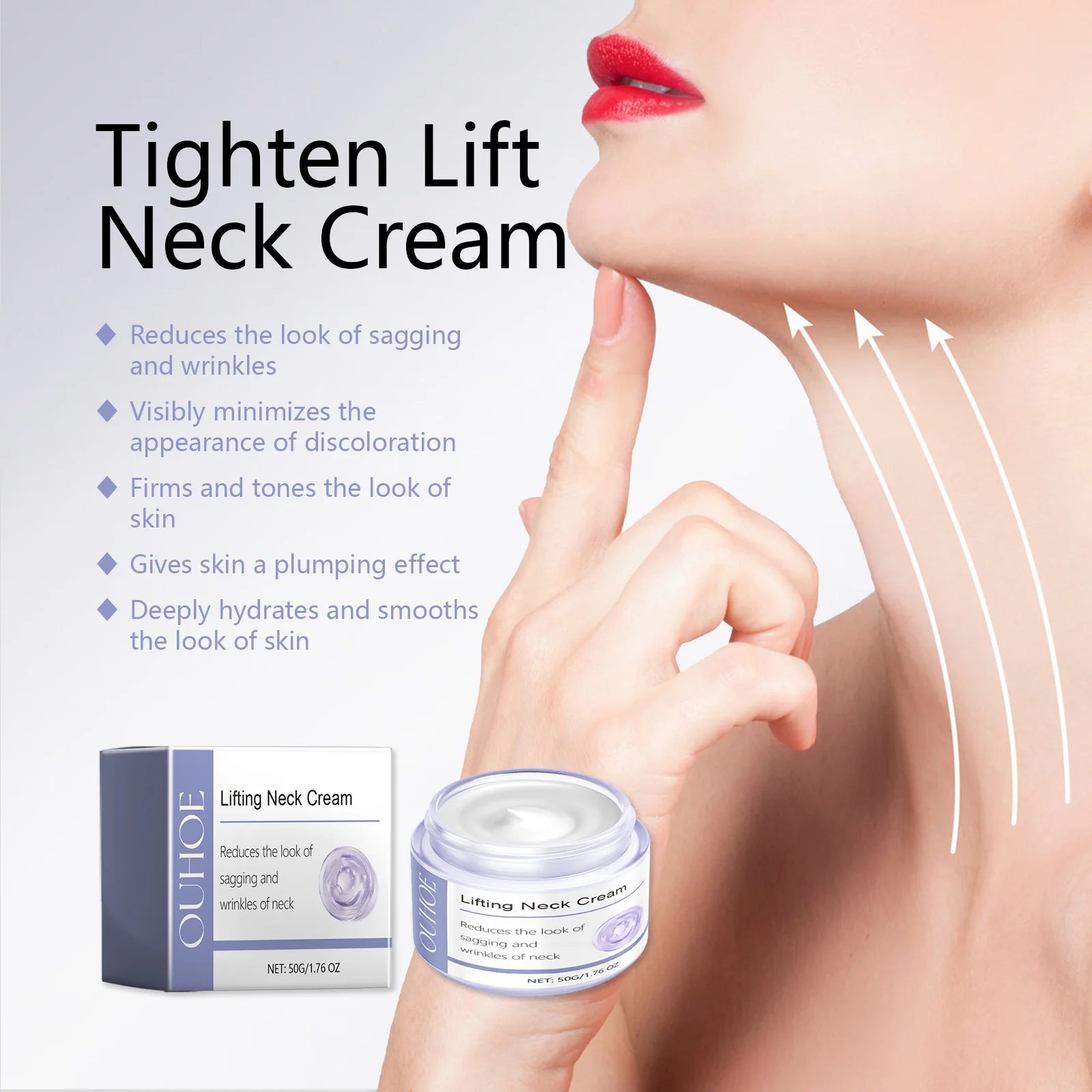 Neck Firming Cream - Hydrating Treatment To Help Reduce Wrinkles & Improve Skin Elasticity - Gentle Nourishing Formula Oasis Select