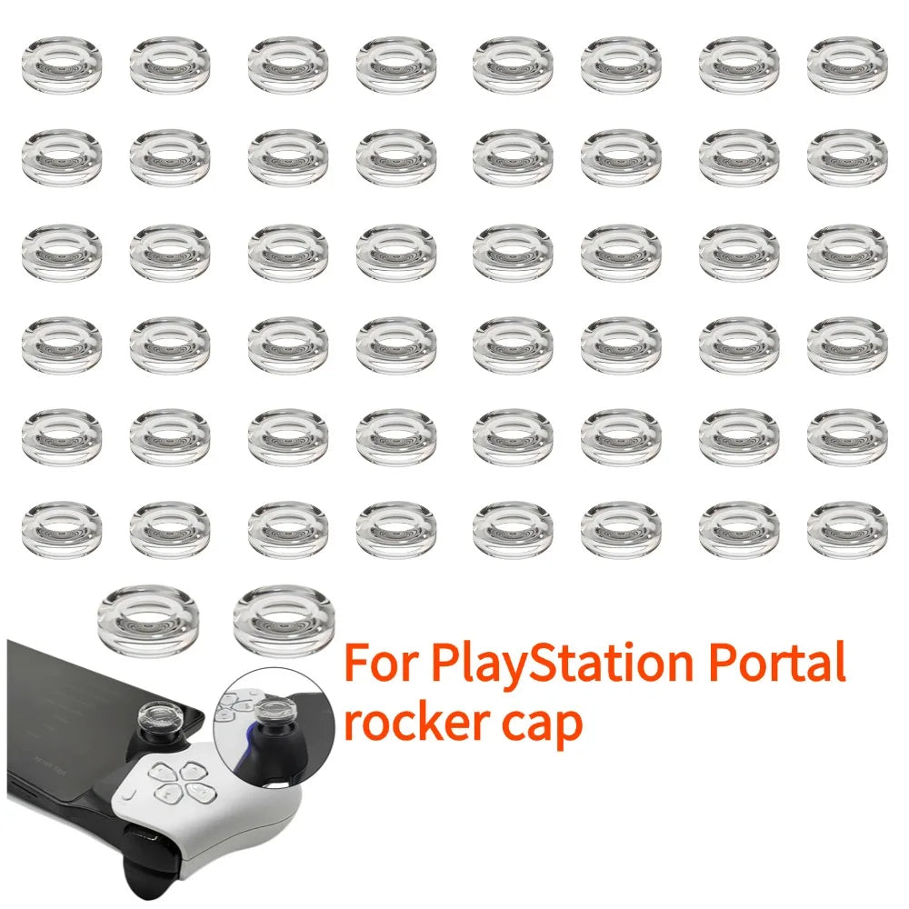 Rocker Cap For PlayStation Portal Liquid Silicone Transparent Game Controller Cover Stick Thumb Grip Rocker Caps For PS5 Oasis Select