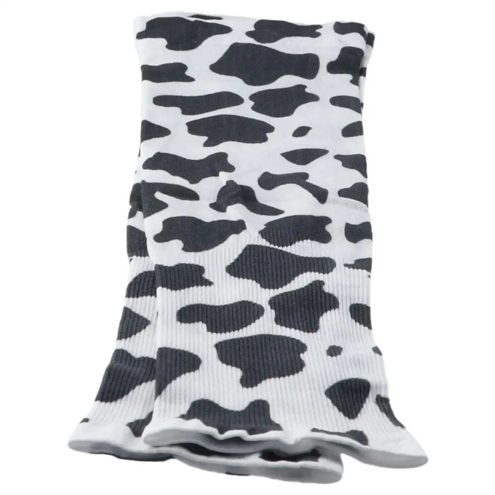 1Pair Durable Cow Pattern Ice Silk Sleeves Dacron UV Resistant Sleeve Cover Protection Thin Loose Ice Sleeves Outdoor Oasis Select